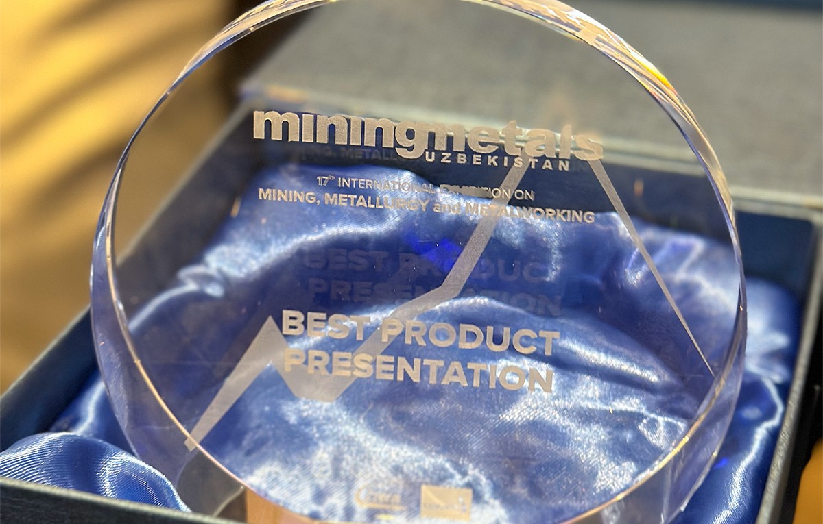 Компания AG TECH - победитель в номинации Best Product Presentation на выставке MiningMetals Uzbekistan